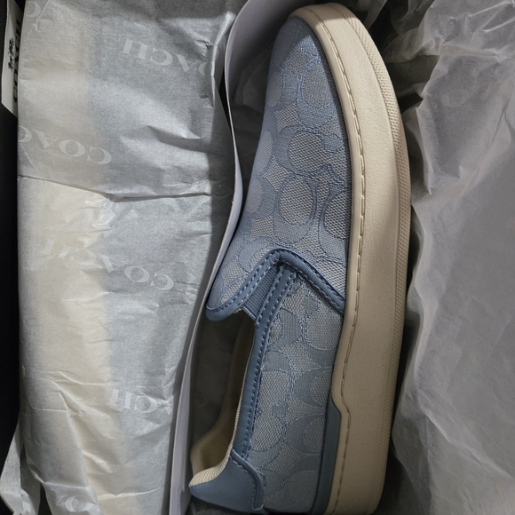 Coach  Light Blue Slip-On Sneakers - Picture 5 of 8